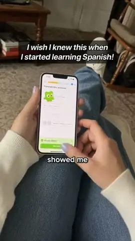 UGC-style edit about a language learning method, cutting between creators and app screens